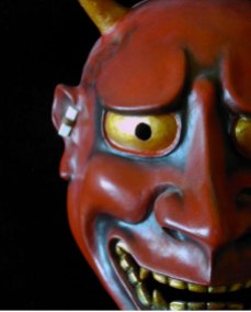 Oni demon mask Photo: John Burness